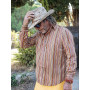 chemise homme en coton imprimée rayure multicolore