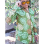 chemise verte imprimée pissenlit manches longues voile de coton