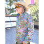 chemise originale atypique verte a motif florale et cachemire colorée pour homme à manches longues