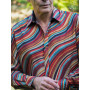 Chemise Marron Rayée Pour Homme Motif Ethnique Peruvien - VINICUNCA