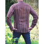 Chemise Marron Motif Ethnique Africain en Rayonne - CACAO