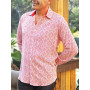 chemise rouge pour homme, chemise a pois rouge, chemise a rayures rouge, chemise originale, chemise fantiaisie