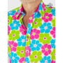 chemise vintage a grosse fleurs multicolore, chemise series magnum, chemise hawaienne homme