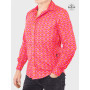 chemise tartan rose et rouge marque francaise motif a carreaux originale et fantaisie  pour homme