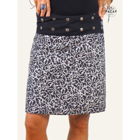 Jupe Originale Noire Réversible Taille Réglable du 44 au 56 - ASSILE XL+