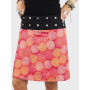 Jupe Enveloppante Grossesses Orange Imprimé Fleuri Taille Haute - GALI XL+