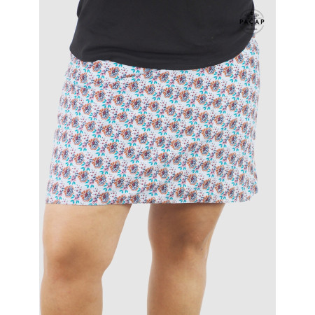 Jupe wrap Femme Viscose Motif Floral Réversible Grande Taille - TAGE XL+