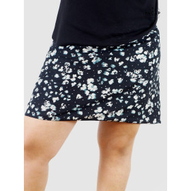 Jupe Noire Viscose Femme Ronde motif Camouflage Réversible - CHAN XL+