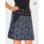 jupe a poche ceinture grande taille unique ajustable pour femme ronde enceinte bouton pression portefeuille reversible
