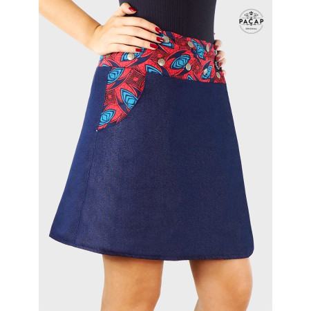 jupe jean grande taille