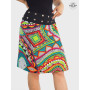 jupe longue ethnique multicolore imprimée, coton wax africain, jupe décontractée femme, jupe originale