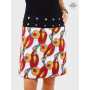jupe originale, jupe boheme, jupe hippie, jupe blanche, imprimée, jupe droite