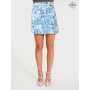jupe boheme bleue, jupe bleue, jupe femme, jupe reversible, jupe a poche, jupe zippée, jupe été