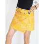 jupe été orange, mini jupe ethnique africaine, boutique jupe aix en provence, jupe courte fendue