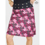 Jupe Rose Longue Rayonne Imprimé Fleurs Reversible Taille Unique - TR1