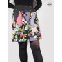 Jupe Patineuse Femme Forte Multi-Taille Motif Fleurs - PIVOINE XL