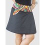 Jupe Femme Forte Jeans Ceinture Large à Pression - BAMBOU XL