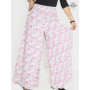 pantalon large femme, taille unique elastique, sans poche, pantalon ample boheme yoga plage été confort