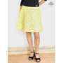 jupe jaune, jupe fleurs, jupe liberty, jupe coloré, jupe été, jupe femme, jupe évasée, jupe wrap, enveloppante