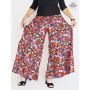 pantalon a fleurs roue, pantalon large, pantalon été, décontracté, pas cher, grosiste france sud marseille