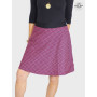 jupe carreau, jupe femme, jupe portefeuille, jupe reversible, jupe évasée, jupe taille haute, jupe été coton