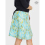 jupe fleurs, jupe verte, jupe coloré, jupe tropical, jupe feuille, jupe hawai, plage, vacances