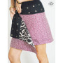 jupe coton, jupe reversible, jupe femme, jupe avec doublure, jupe mi cuisses ,jupe courte, mini jupe