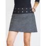 mini jupe, jupe courte, jupe patineuse, jupe tennis, jupe noire, jupe droite, jupe pois, jupe boutonnée devant