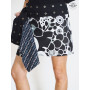 jupe courte femme, jupe portefeuille reversible, jupe patineuse, jupe wrap, jupe imprimé à motif