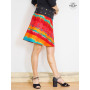 jupe colorée, jupe estivale, jupe été, jupe de plage, jupe festival ,jupe a theme, vibrante tie and dye,