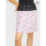 jupe droite, jupe rose, jupe femme, jupe ete jupe portefeuille, jupe reversible, jupe fendue