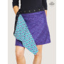 jupe reversible, jupe bleue a fleurs, jupe ceinture noire bouton pression, jupe wrap, jupe portefeuille