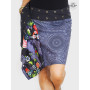jupe réversible, jupe ethnique femme, jupe boheme, jupe a motif, jupe été imprimée, jupe wrap, jupe à bouton