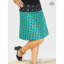 jupe carreaux femme, jupe verte pas cher, jupe évasée verte, jupe genoux