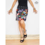 Jupe noire grande taille, jupa a fleurs femme ronde, jupe droite femme enceinte, jupe boutonnée, fendue