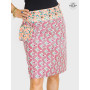 jupe longue zippée, jupe portefeuille femme, jupe convertible, reversible transformable
