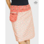 jupe zippée, jupe ceinture amovible, jupe femme, jupe à motif, jupe 8 en 1, jupe rouge, jupe réversible,