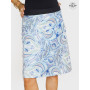 jupe droite pour femme, jupe tube, jupe taille unique, jupe coton imprimé cachemire, jupe paisley bleue