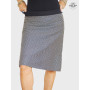 jupe droite pour femme, jupe tupe, jupe crayon, jupe été en coton réversible