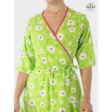 robe verte pomme, robe cache coeur femme, robe pas cher, grossiste robe courte france, boutique robe marseille toulon
