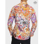 Chemise originale multicolore, chemise fantaisie, chemise colorée, chemise été, chemise vintage rétro funky