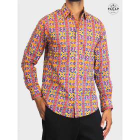 chemise ethnique africaine aborigène amérindienne pour femme, chemise originale décontractée