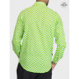 chemise verte cintrée, chemise Taille S, chemise a carreaux vert claire, chemise pas cher, chemise homme