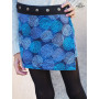 jupe fendue pour fille, jupe bleue, jupe trapèze, jupe a bouton metalique, jupe a collant, jupe hiver automne fille