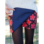 jupe réversible pour fille, jupe wrap, jupe enveloppante, jupe fendue fille