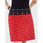 jupe grande taille rouge, jupe femme forte, jupe pour femme ronde, jupe ethnique rouge pour grosse(sse)