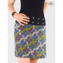jupe ethnique, jupe africaine, jupe wax, jupe madras, jupe genoux, jupe droite, jupe boutonnée, jupe coton, jupe boho