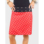 jupe rouge a pois blanc, jupe pin up rouge, jupe rockabilly rouge, jupe année 60 70 50 80 , jupe rétro rouge, jupe droite