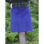 jupe bleu electrique en velours pour femme