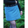 Jupe Longue Milleraies Bleue Réversible Ceinture Boutonnée - LYRA
